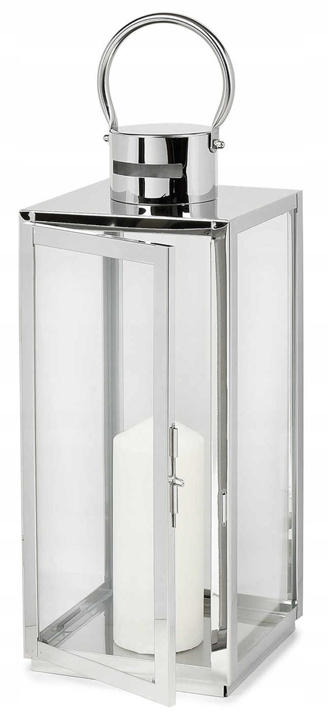 Lampion srebrny 22 cm F364